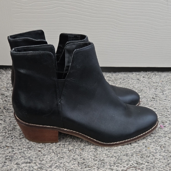 Cole Haan Shoes - Cole Haan Black Ankle Booties with Stack Heel Size 7.5B